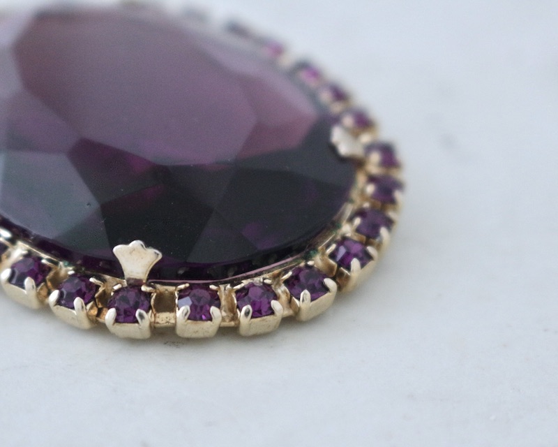 Purple Brooch