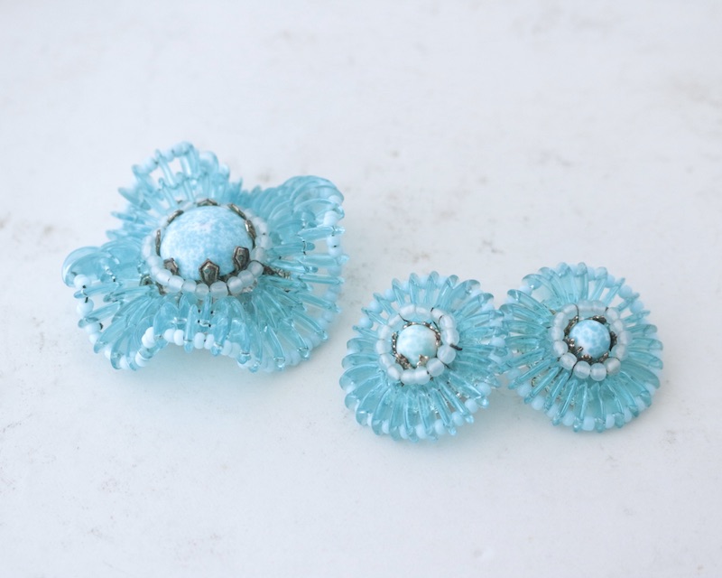 Wave Brooch+Earrings