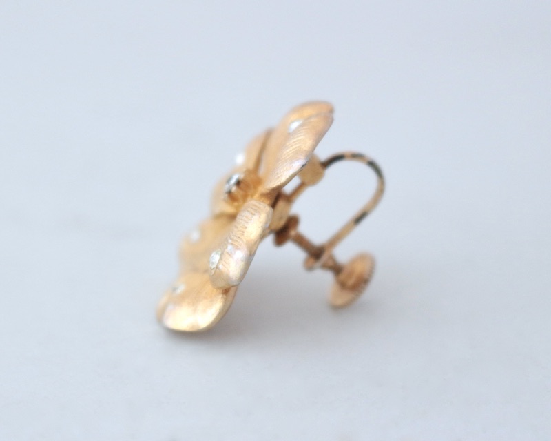 Flower Brooch+Earring