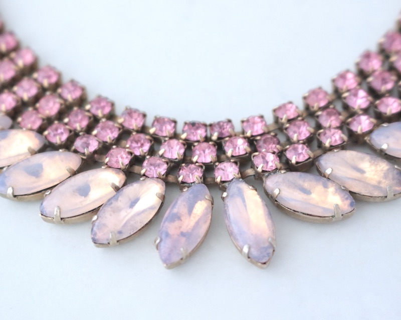 Pink Glass Choker