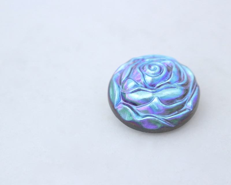 Rose Cabochon - olive