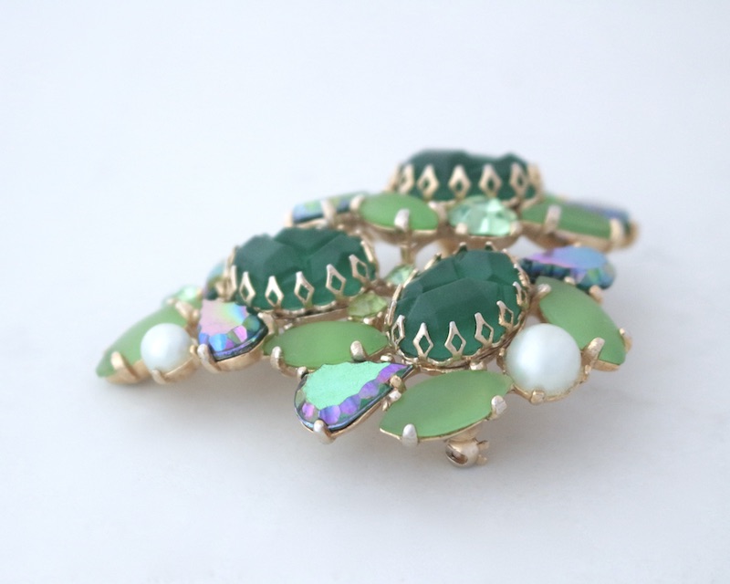Lava rock Brooch