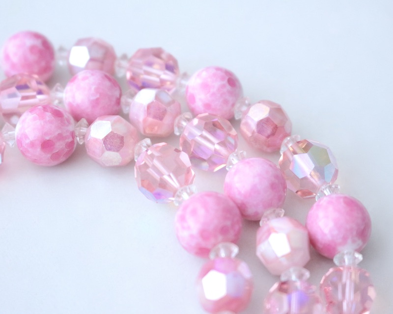 Pink Blooms  NK+Earrings